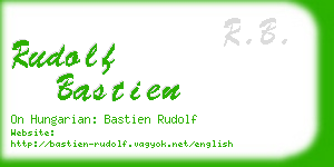 rudolf bastien business card
